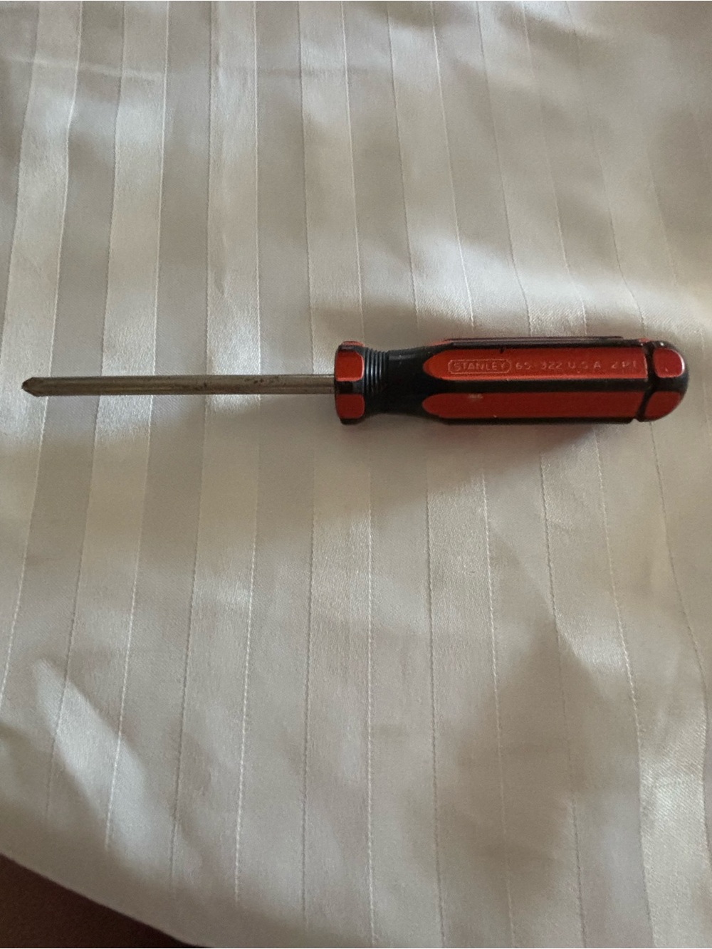 Stanley 65-322 U.S.A 2PT 8-in. Orange and Black Philips Screwdriver [Good]